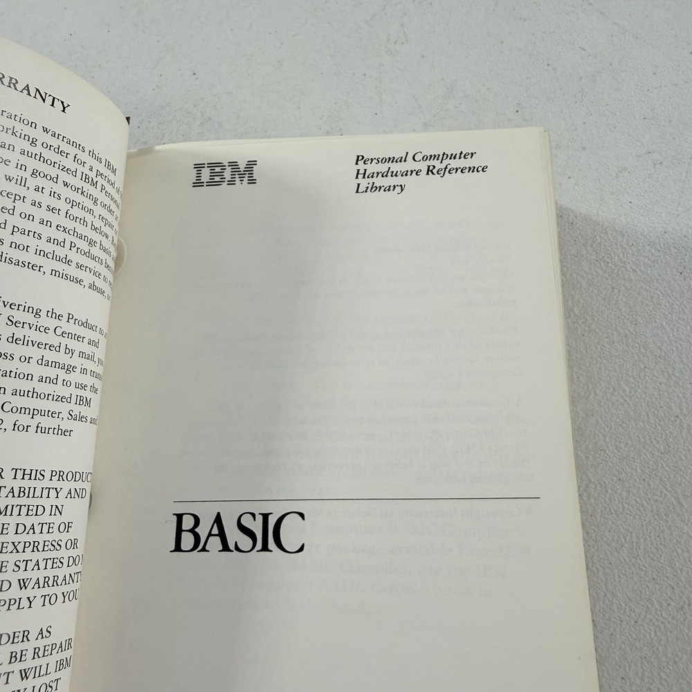 IBM Basic 6025013 Personal Computer Hardware Reference Library 2nd‎ Edition 1982 - Picture 3 of 10